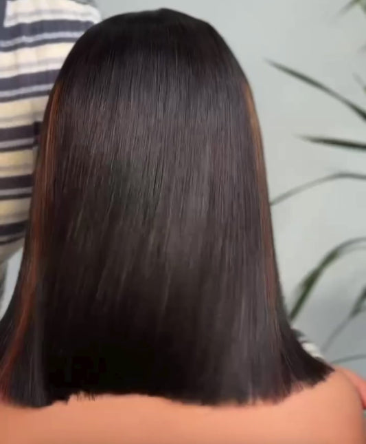 5x5 lace Wigbob bone straight