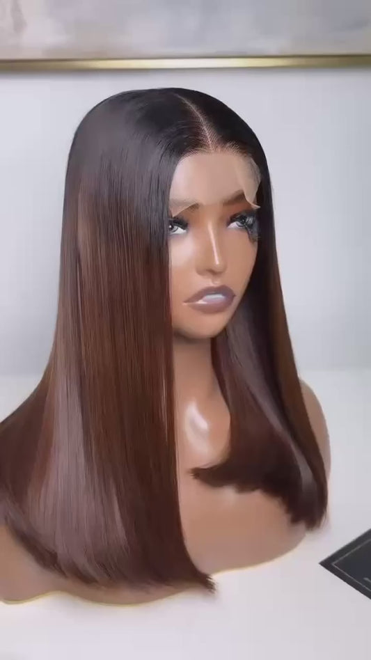5x5 lace wig high ratio bone straight