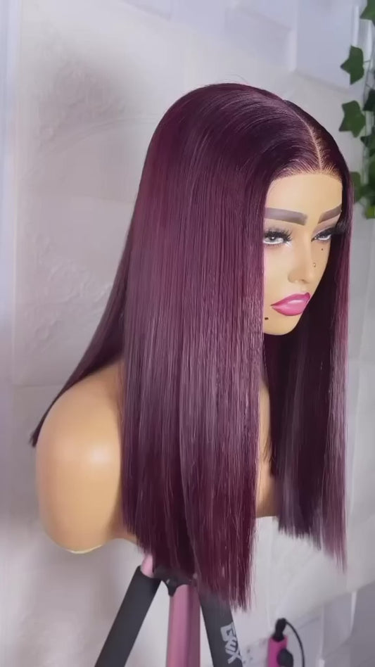 5x5 laceWig bone straight